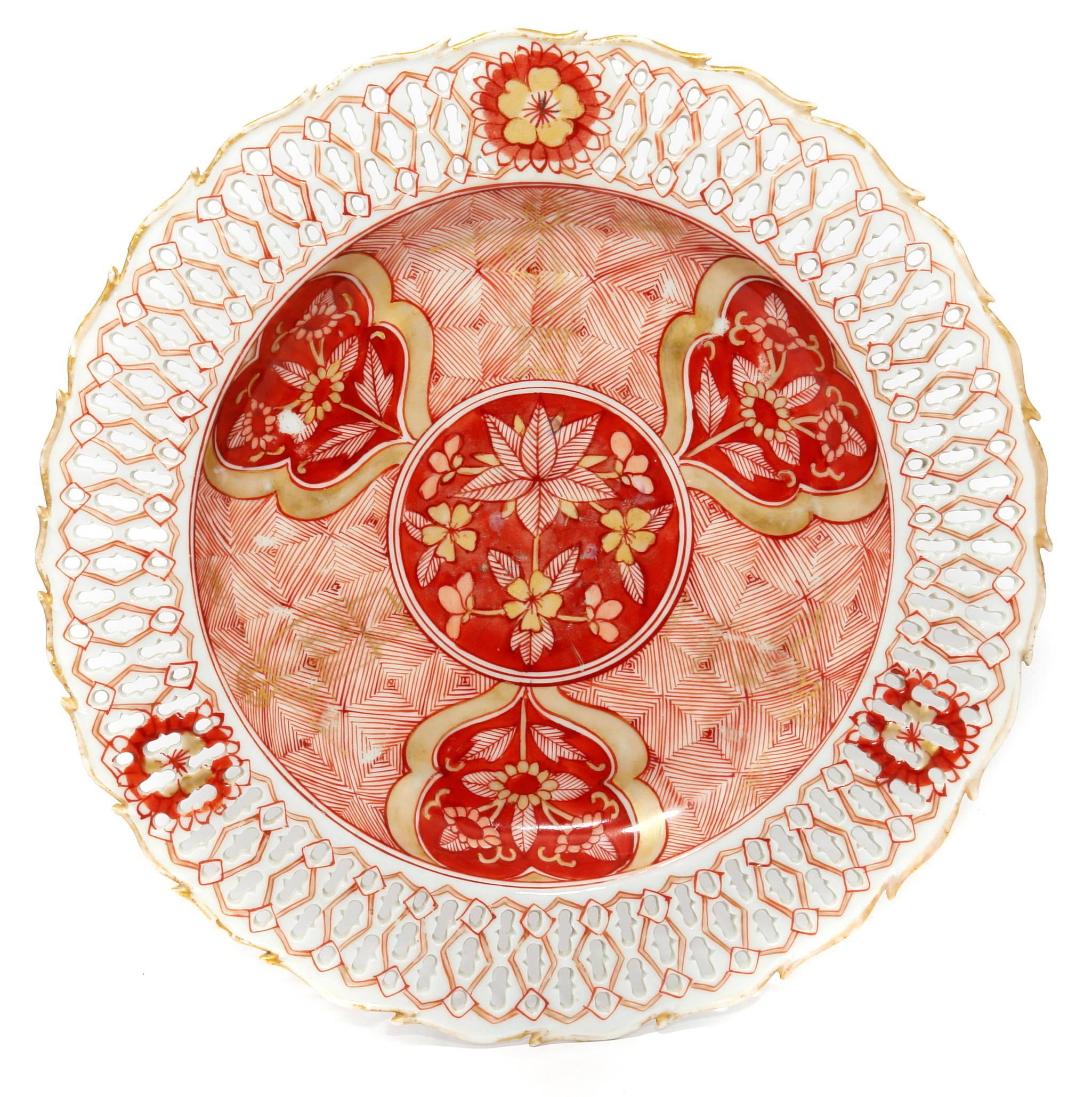 Chinese export pierced plate, C. 1750 | Moorabool Antiques Galleries
