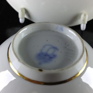 Frankenthal teacup & saucer, C. 1765 -1078