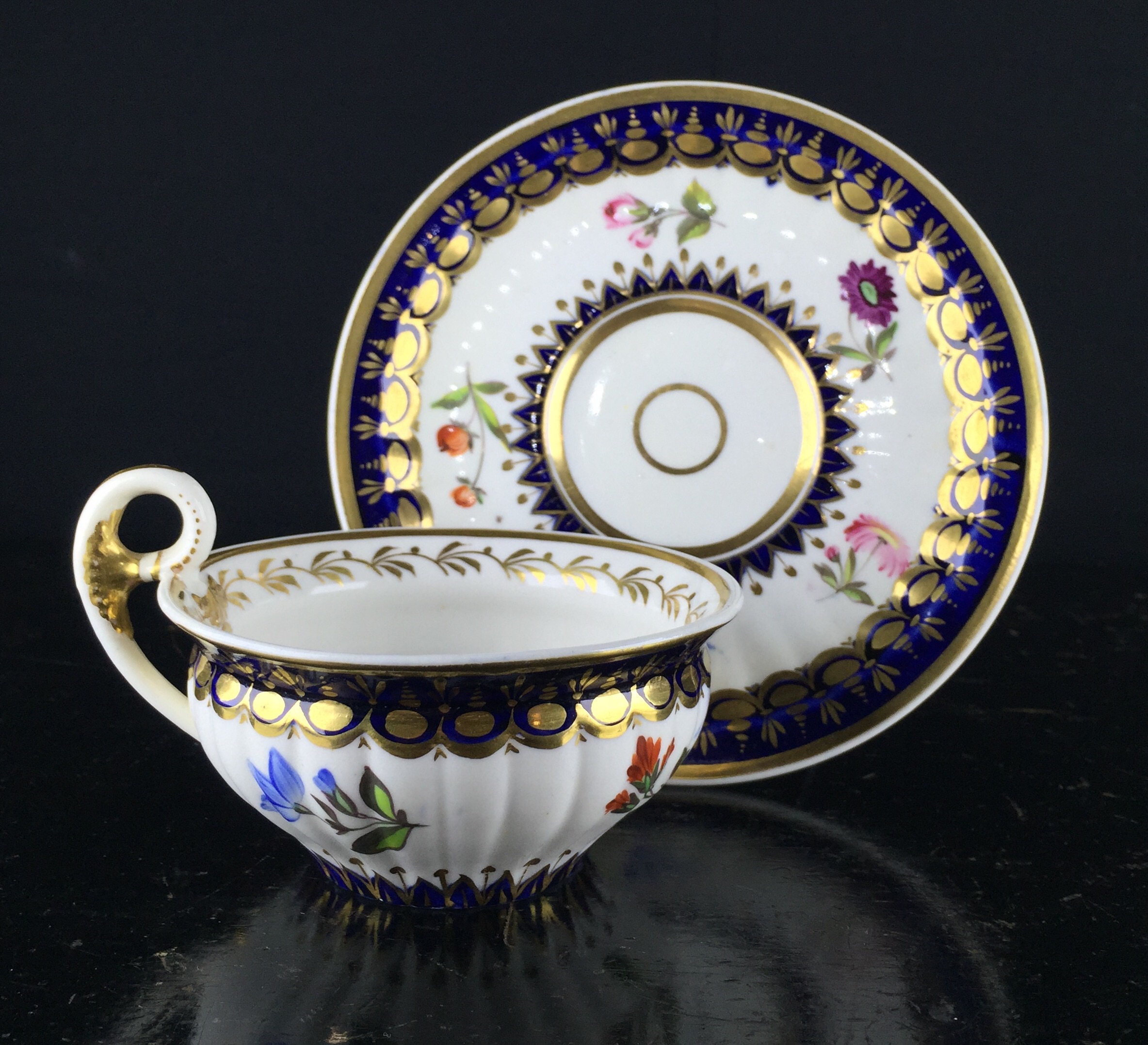 Hicks & Meigh cup and saucer, Circa 1820.-0