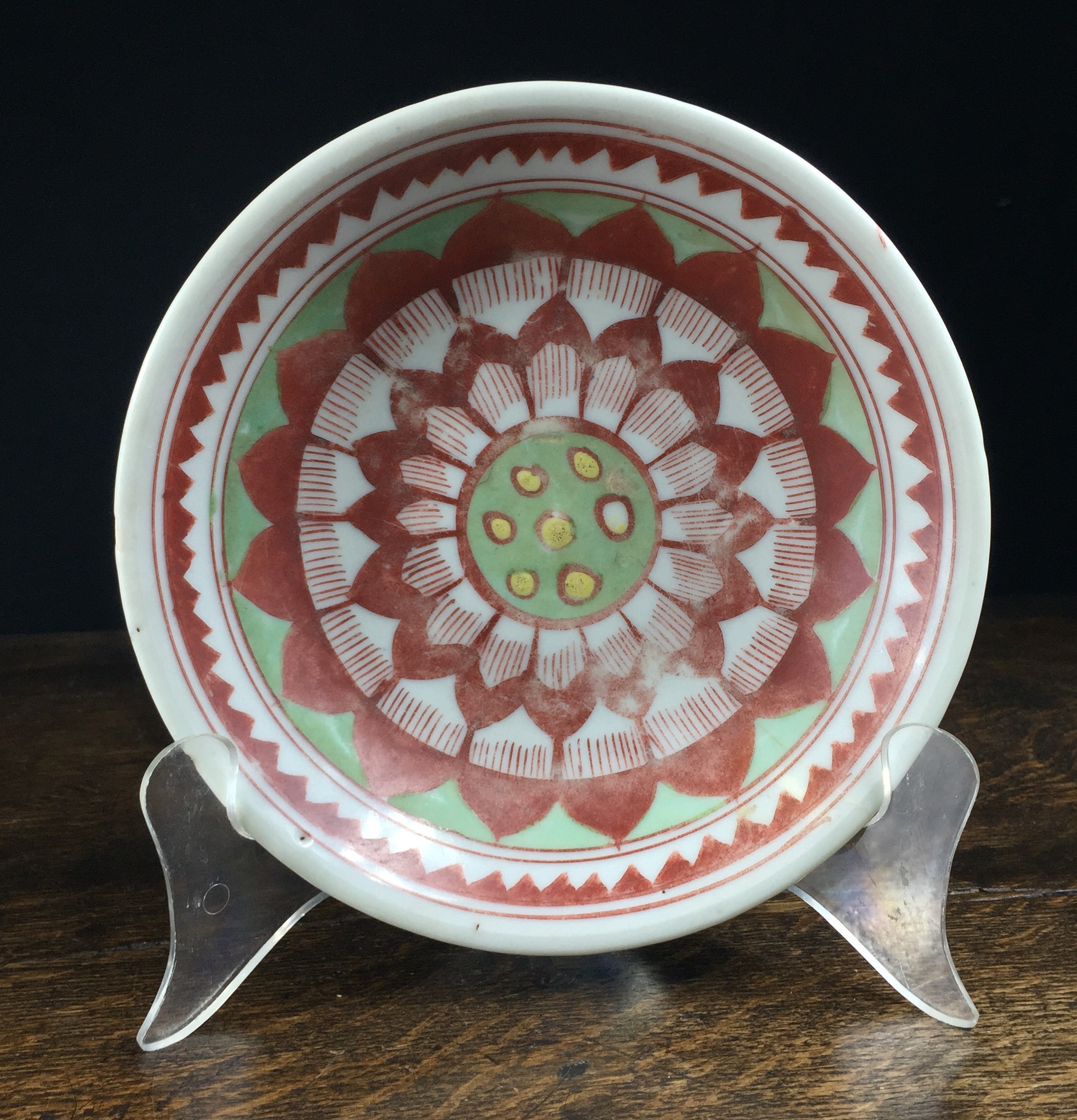 Ming Swatow polychrome dish, 17th century -0