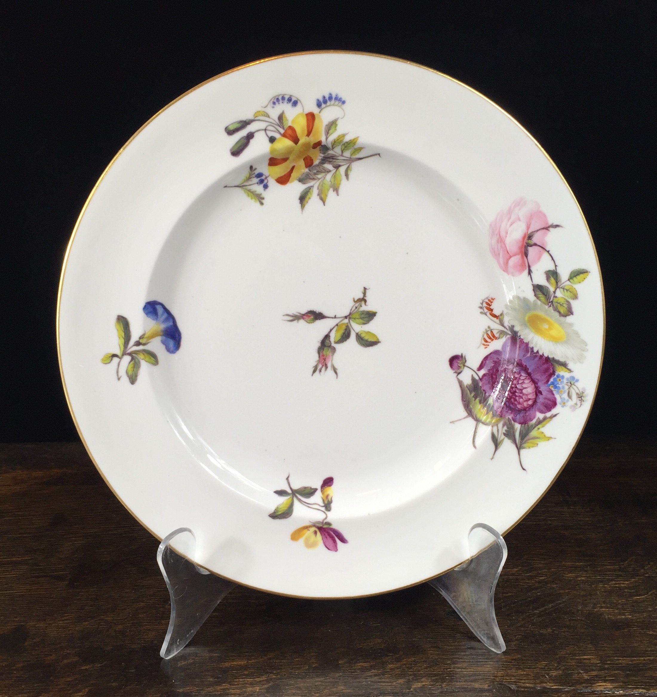 Stevenson & Hancock Derby plate, C. 1880 -0