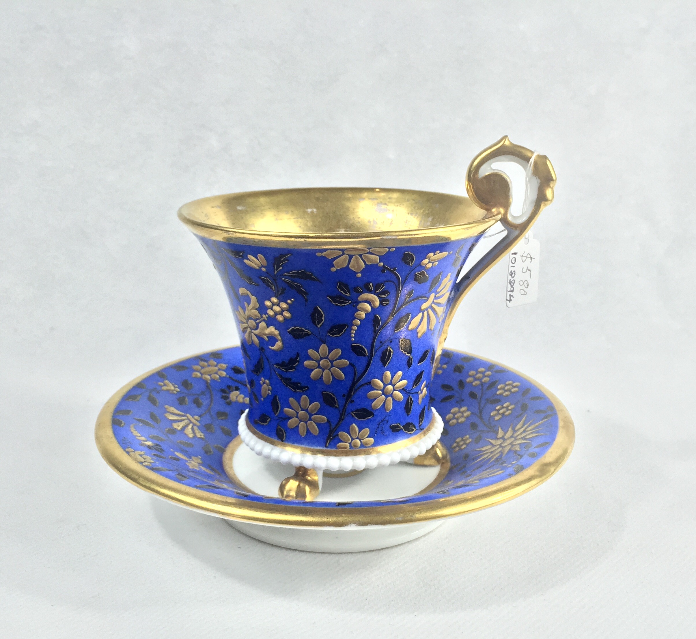 Paris Porcelain cabinet cup & saucer, circa 1830-0