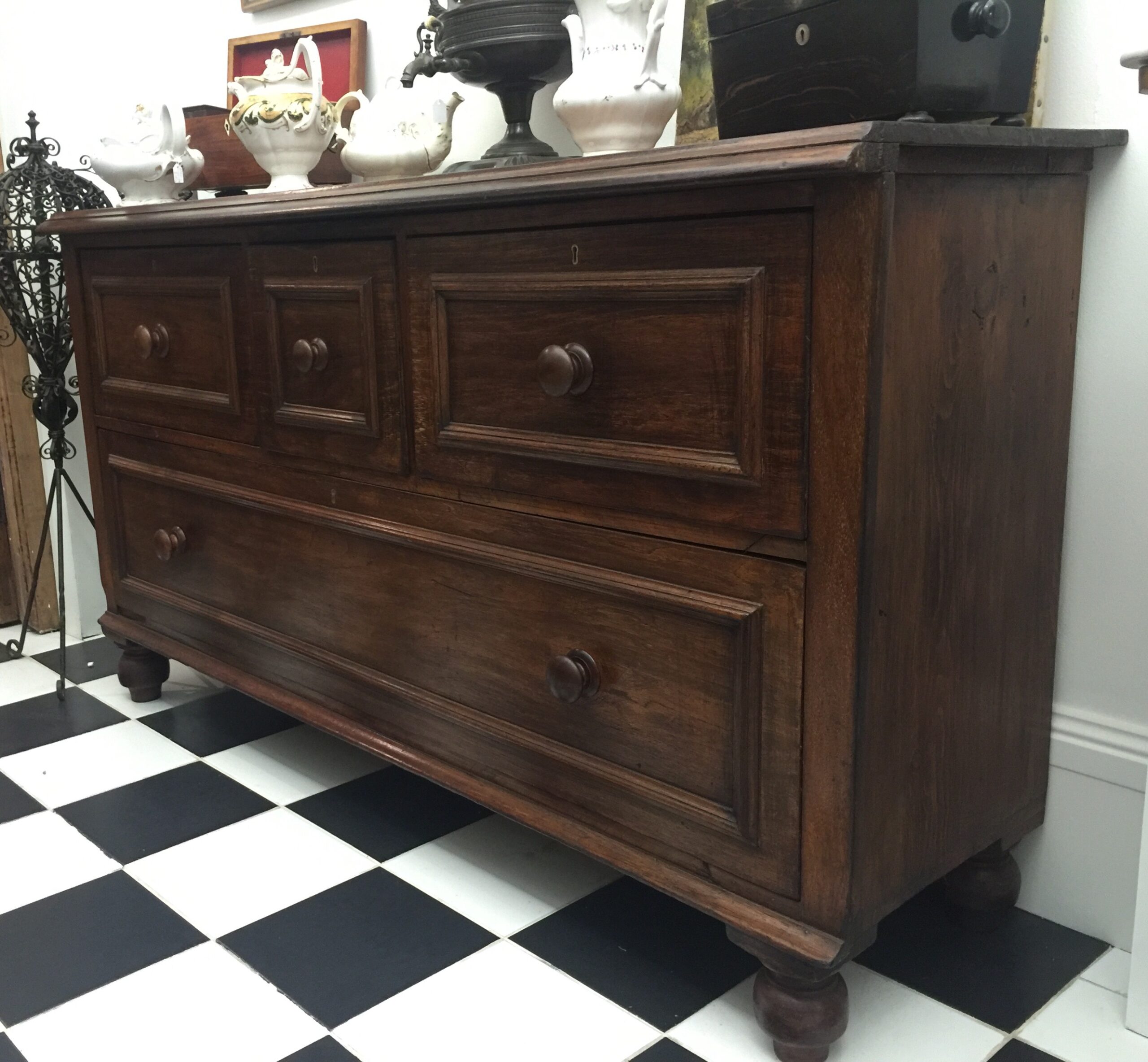 Large Australian cedar shop counter, c. 1870 -0