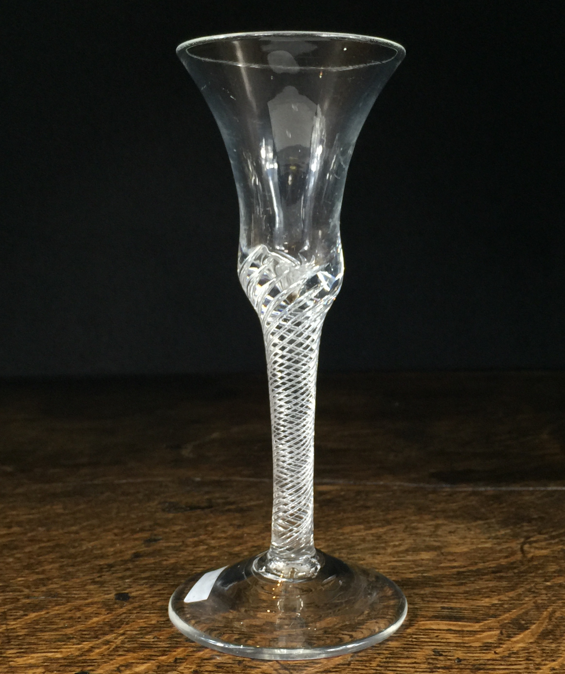 Georgian Air Twist Stem Wine Glass C 1770 Moorabool Antiques Galleries