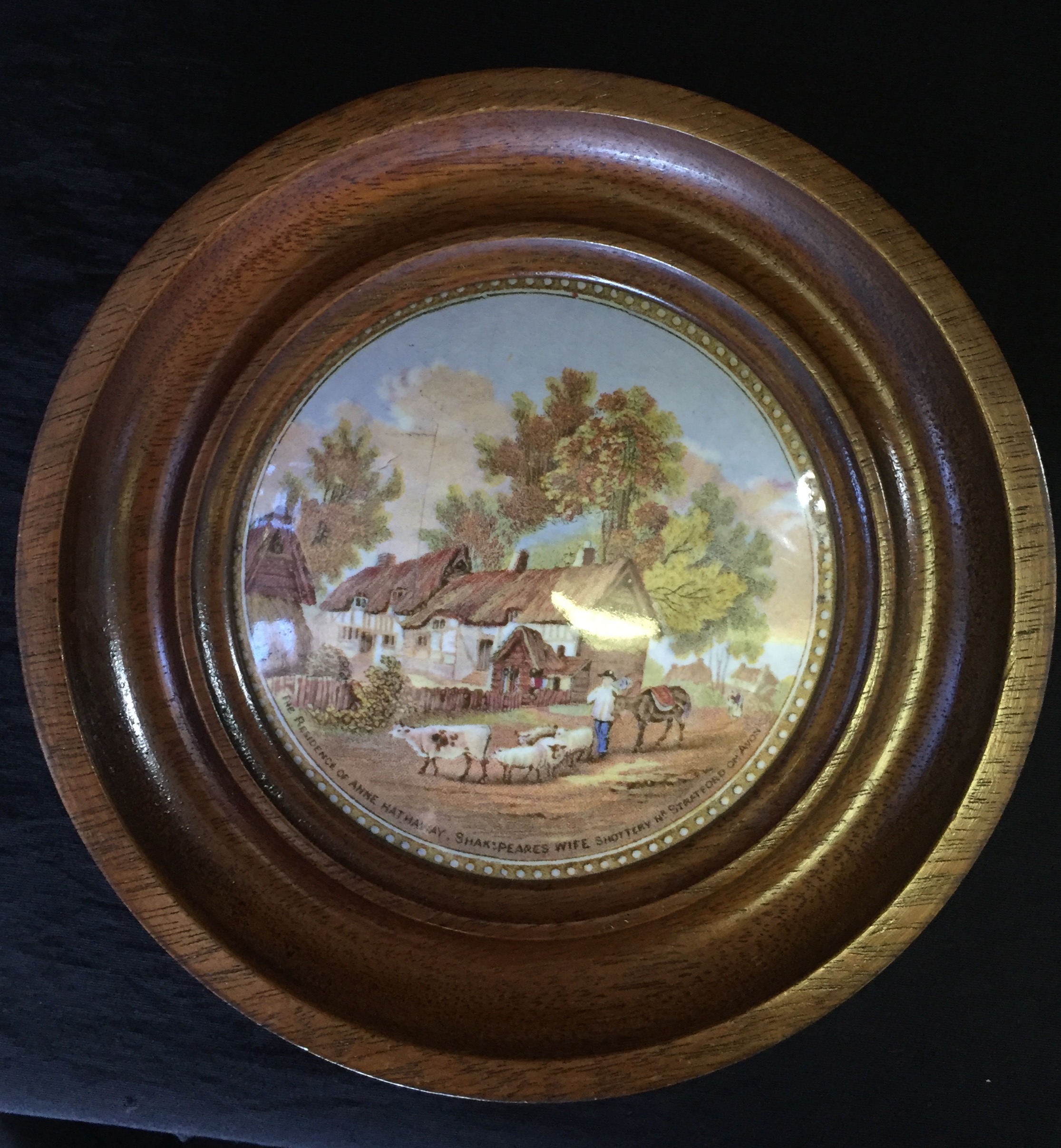 Pratt print pot lid - Hide and Seek - C. 1860 -0