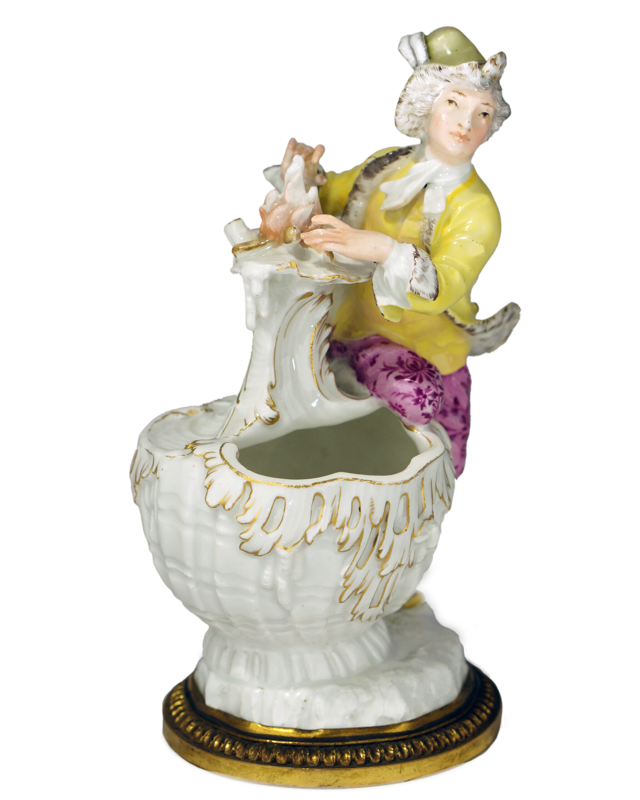 Meissen 'Winter' figural sauce tureen, by Kaendler c.1750-0