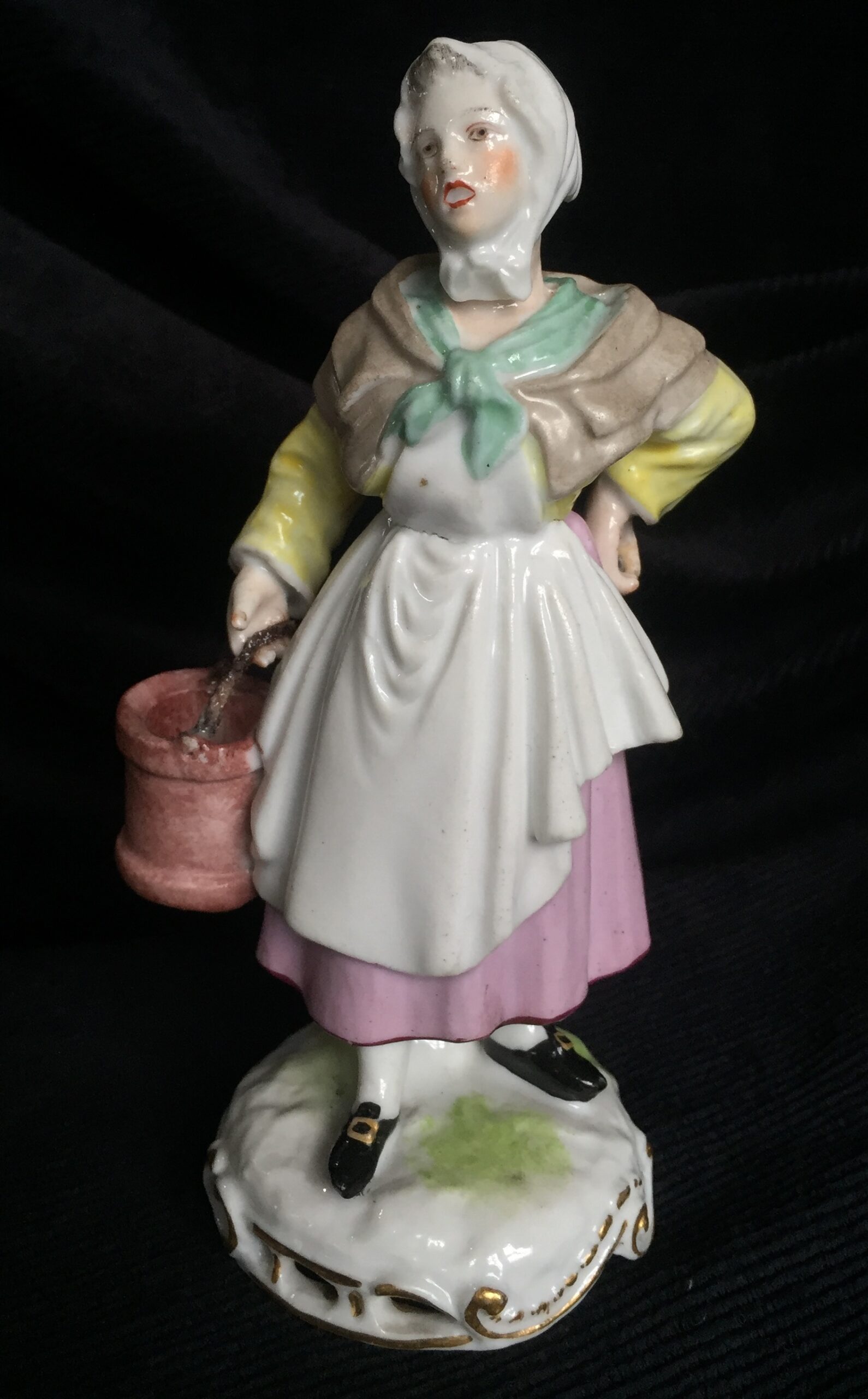 Samson figure, lady with bucket, c.1880 -0