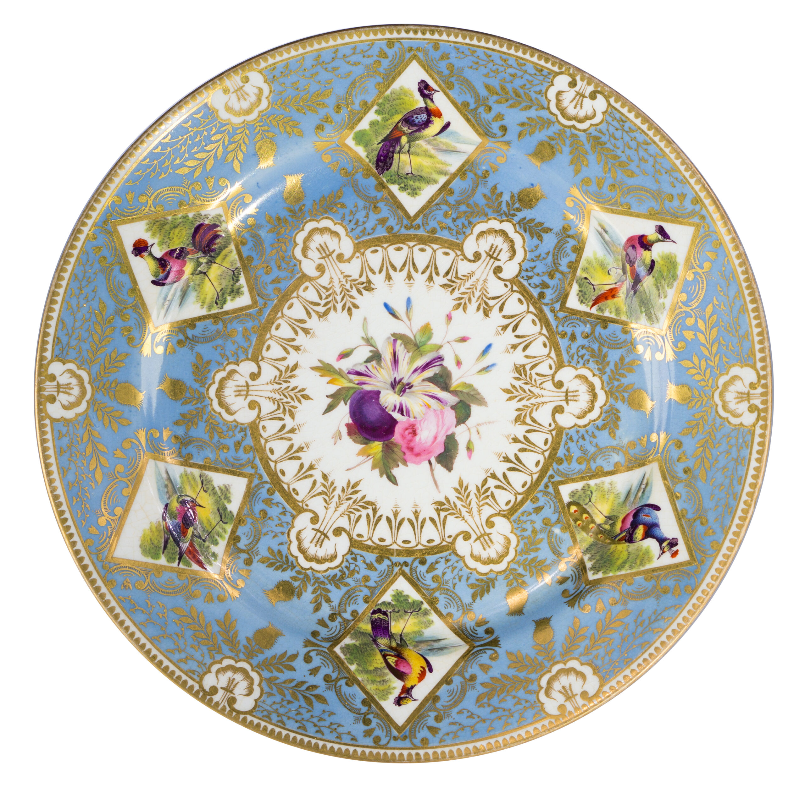 Chamberlains Worcester 'Princess Charlotte Service' type plate, circa 1816-17 -0