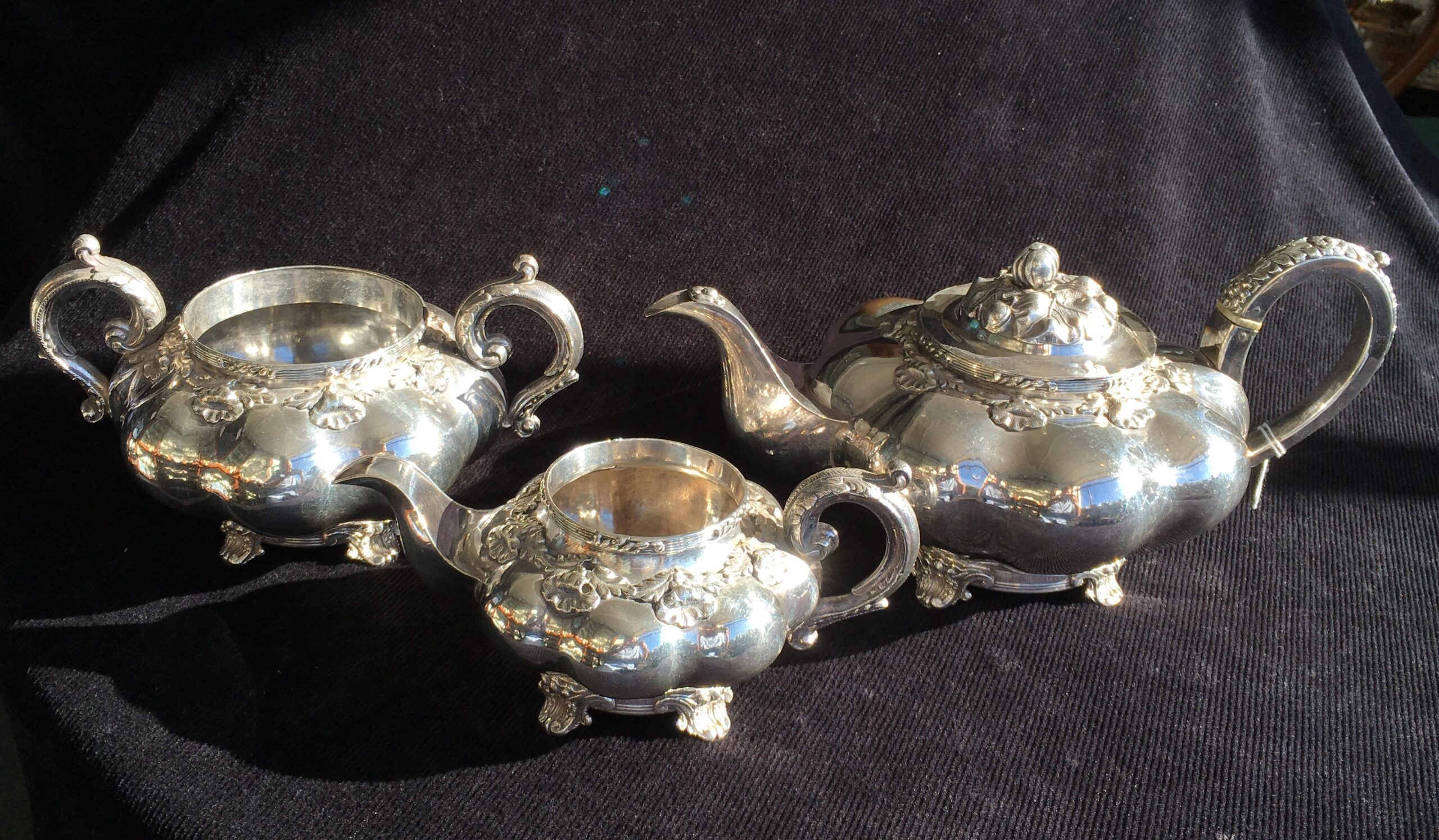 Old Sheffield Plate tea service, C. 1835-0