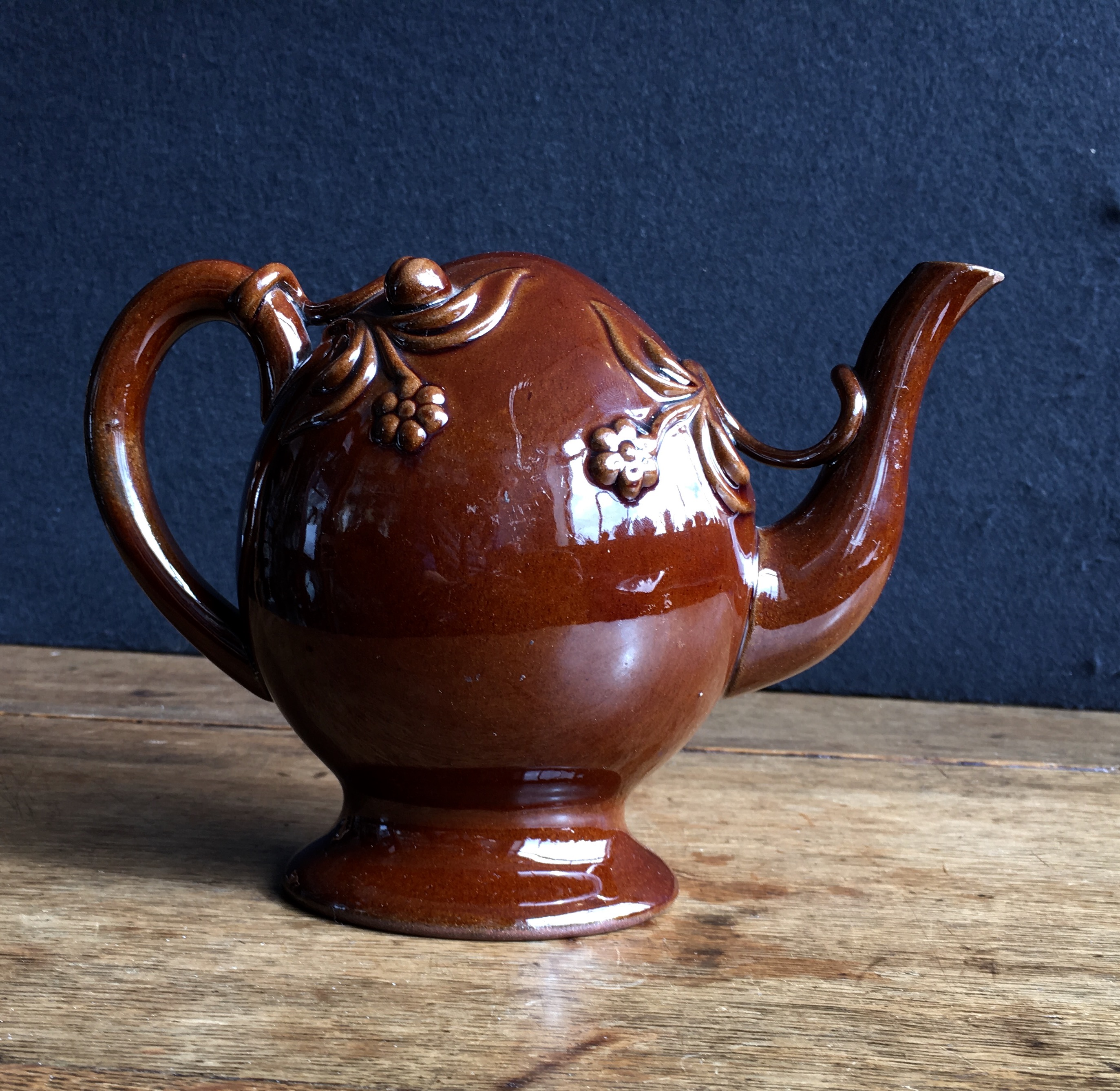 Copeland Cadogan Teapot, Rockingham Glaze, C. 1850 -17295 | Moorabool ...