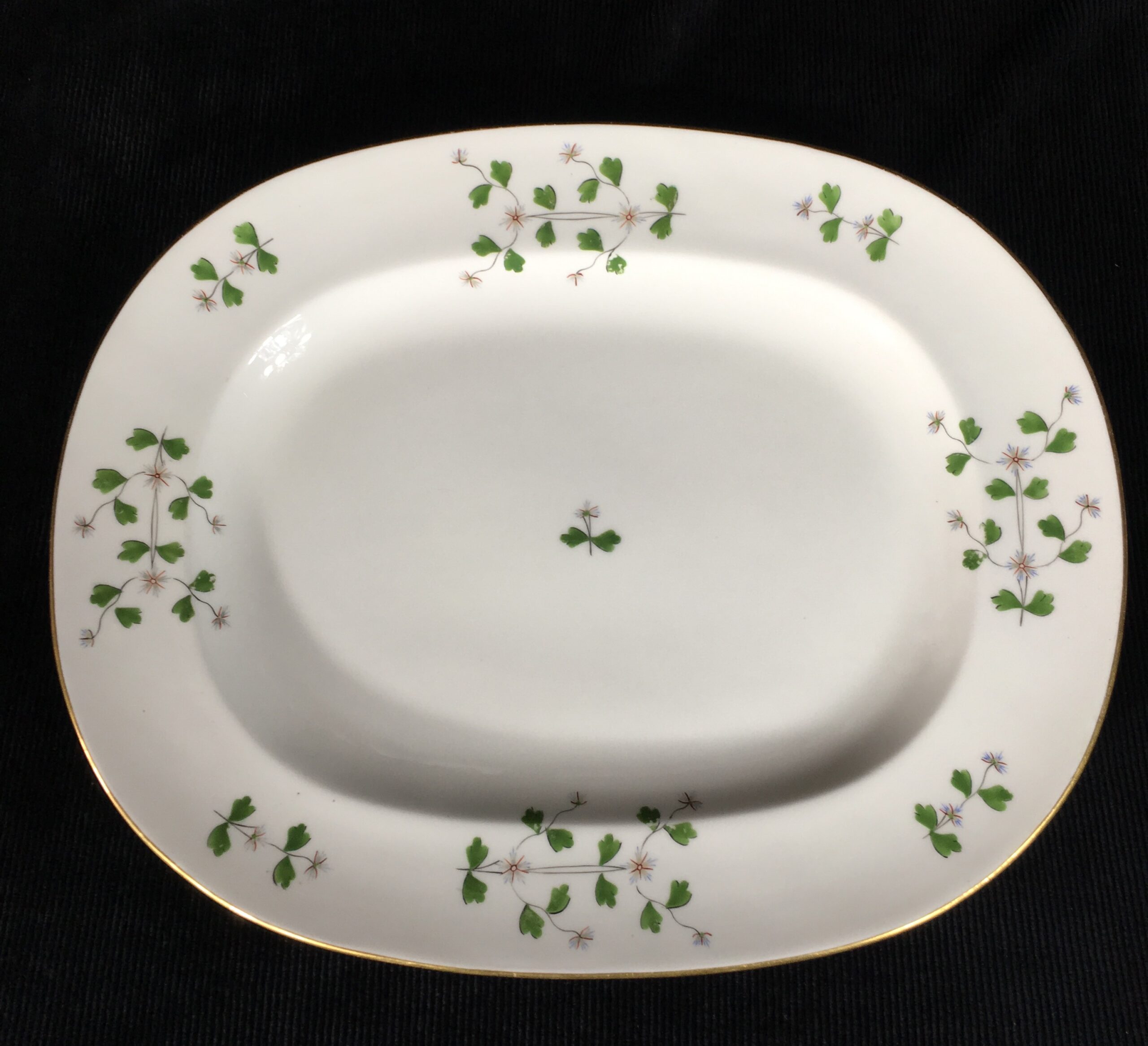 Minton serving dish, cornflower pattern, dated 1883-0