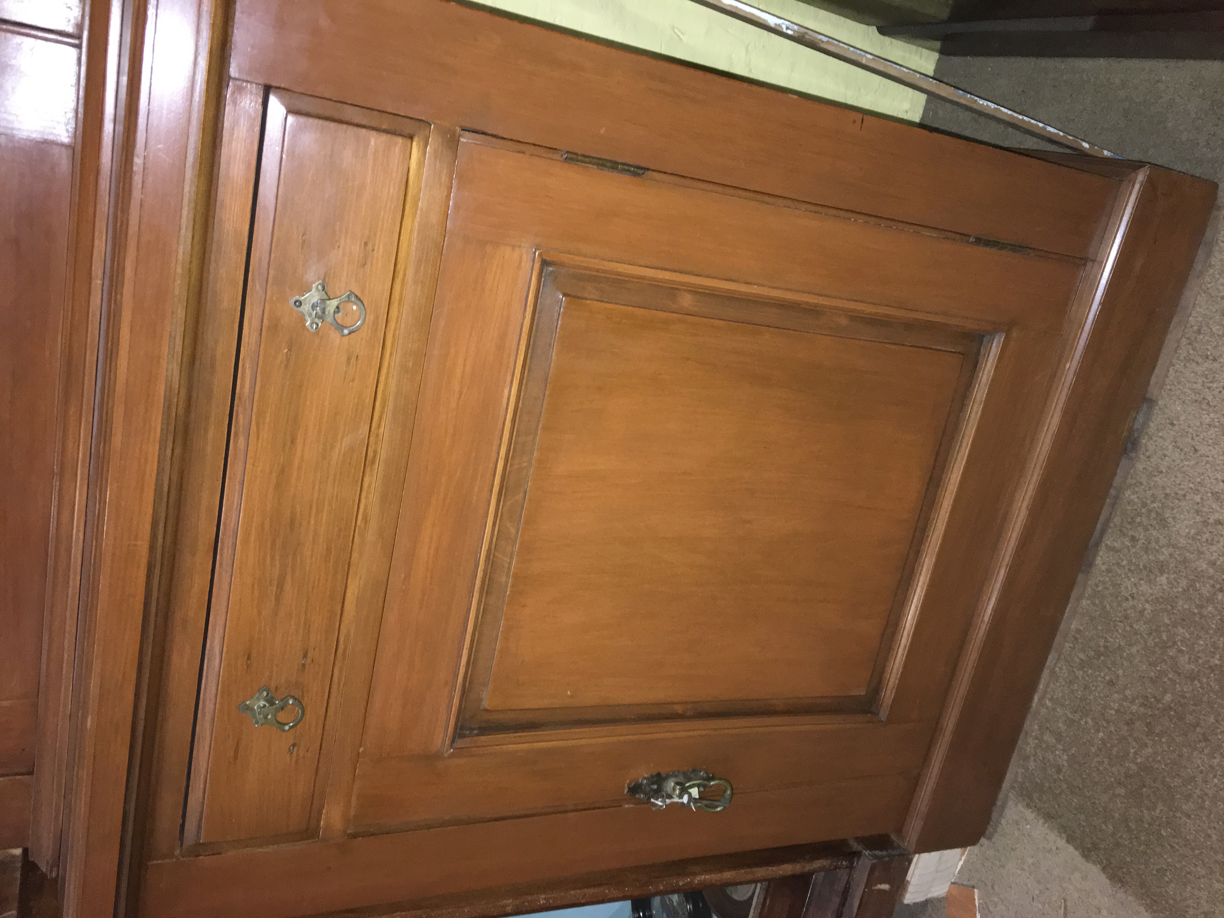 Small Kauri pine bookcase with solid door below, c. 1900 – Moorabool ...