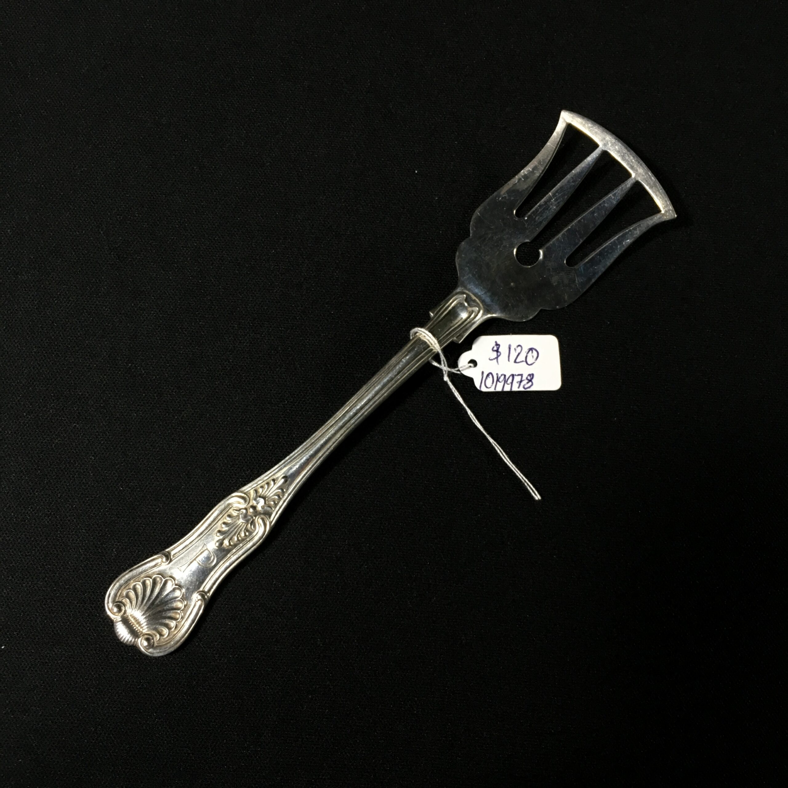 Kings Pattern .800 Silver serving fork , German c.1900 -0