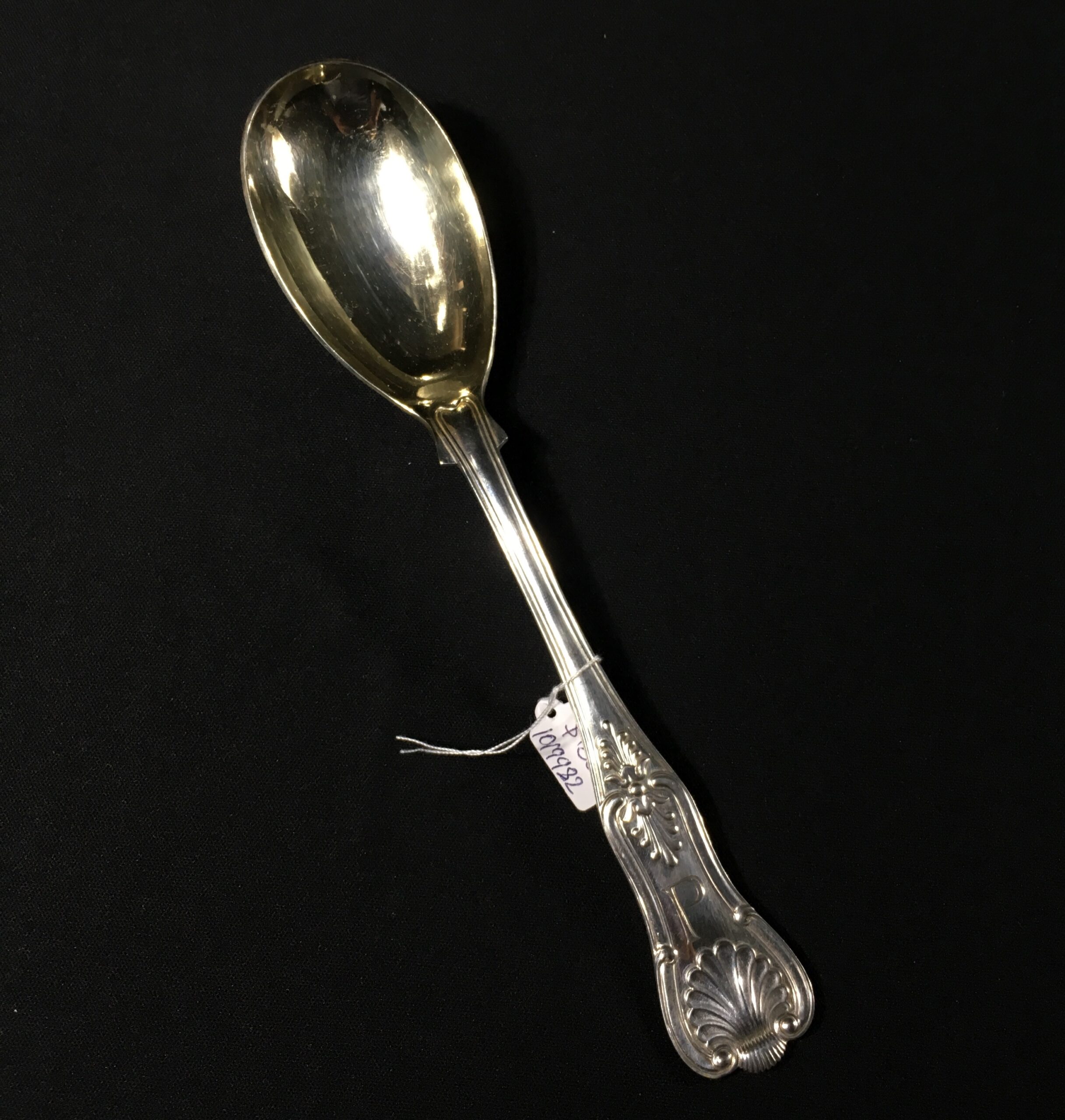 Kings Pattern .800 Silver serving spoon, German c.1900 -0