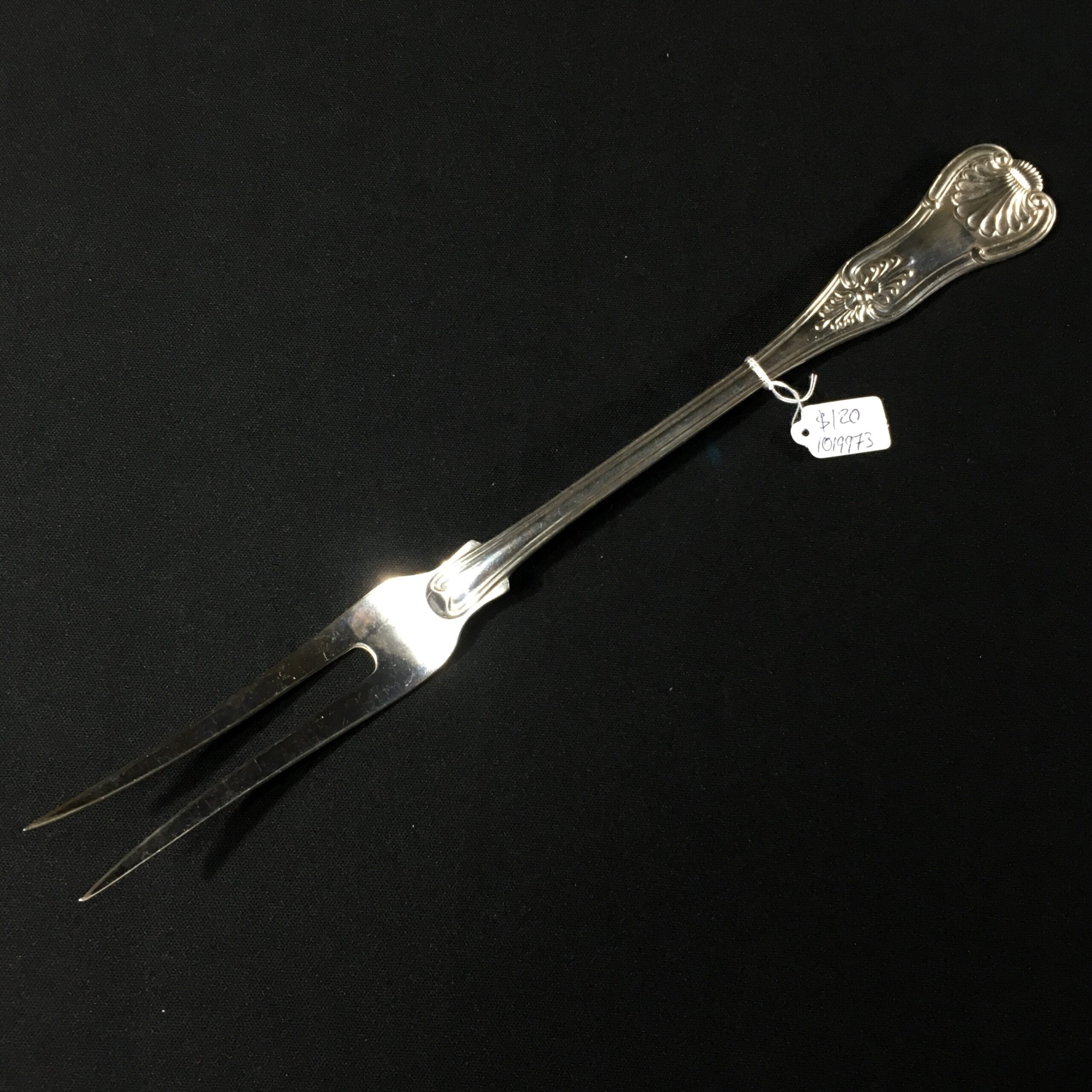 Kings Pattern .800 Silver large fork, German c.1900 -0