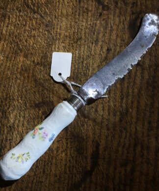 Meissen knife, Dulong pattern with birds & flowers, c. 1760 -0