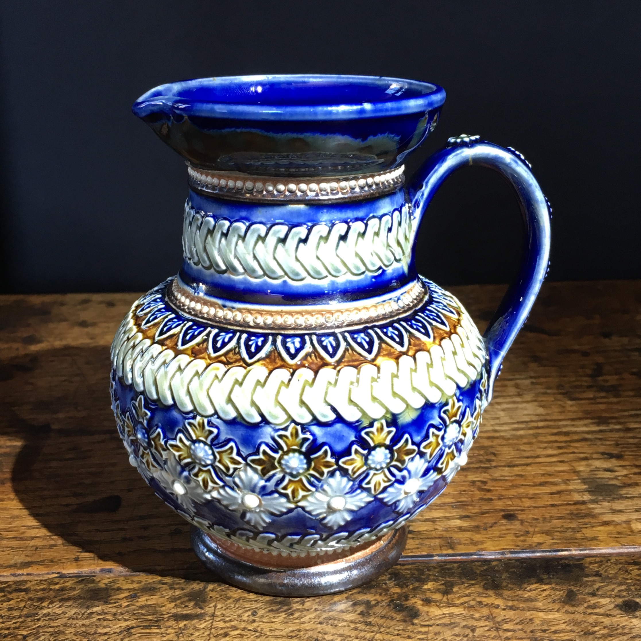 Doulton Lambeth stoneware jug, Emily Partington, c. 1882 | Moorabool ...