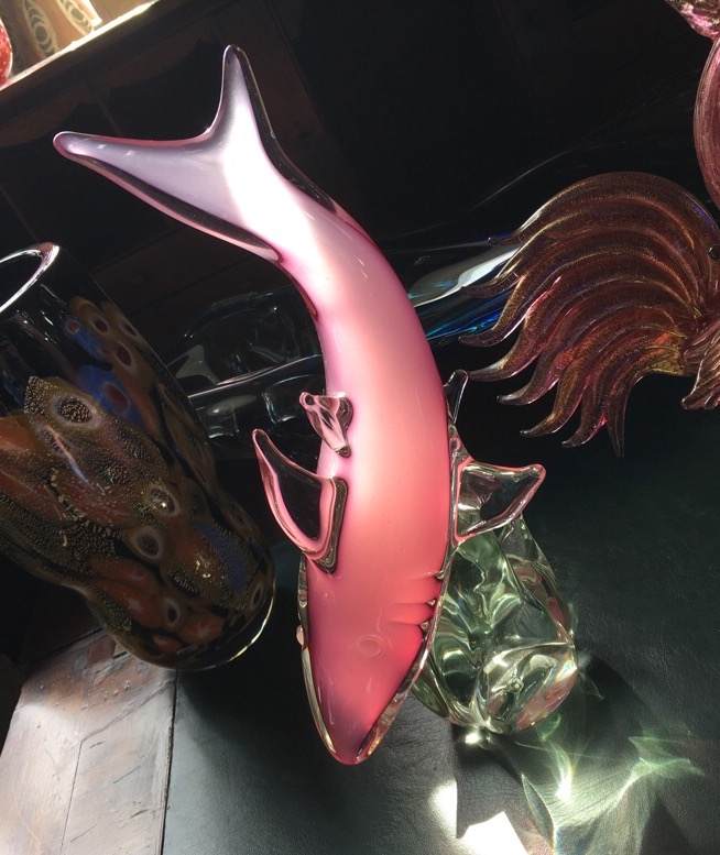 murano glass shark