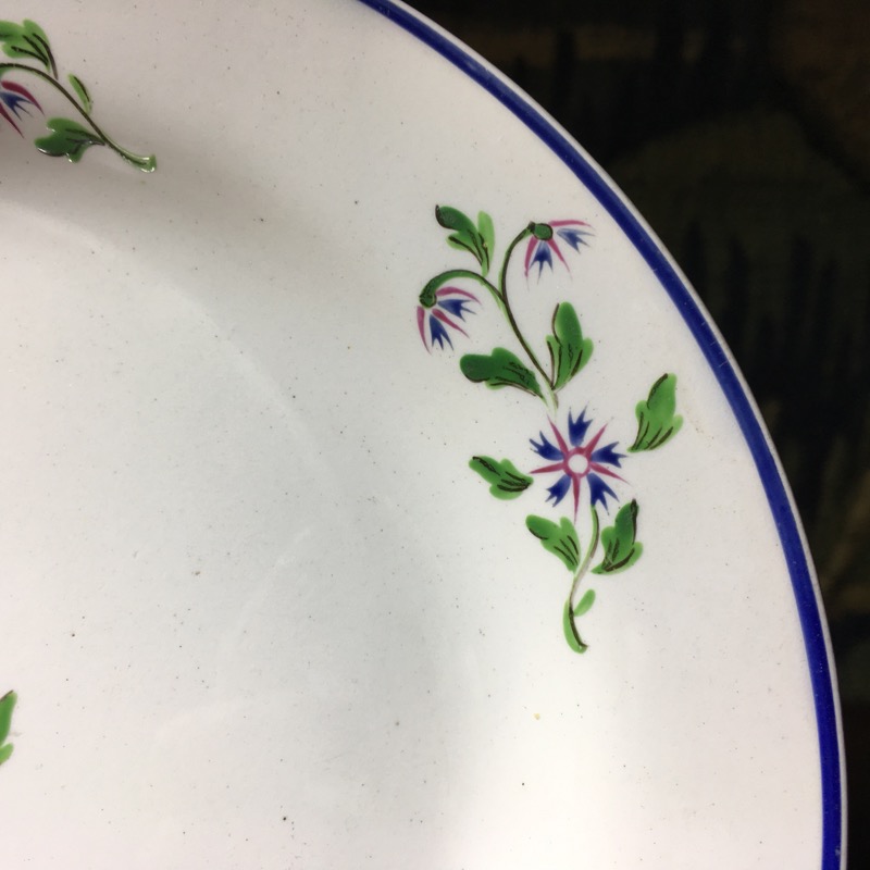 Wedgwood plate with cornflower sprigs, C. 1820 | Moorabool Antiques ...