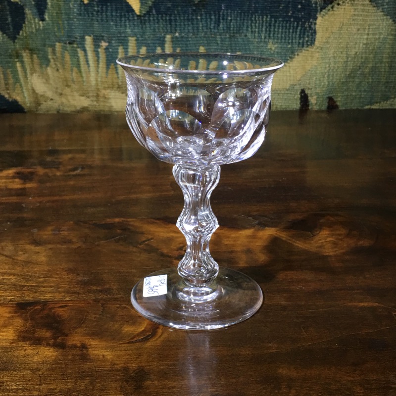 Victorian cut stem glass, circa 1870 -0