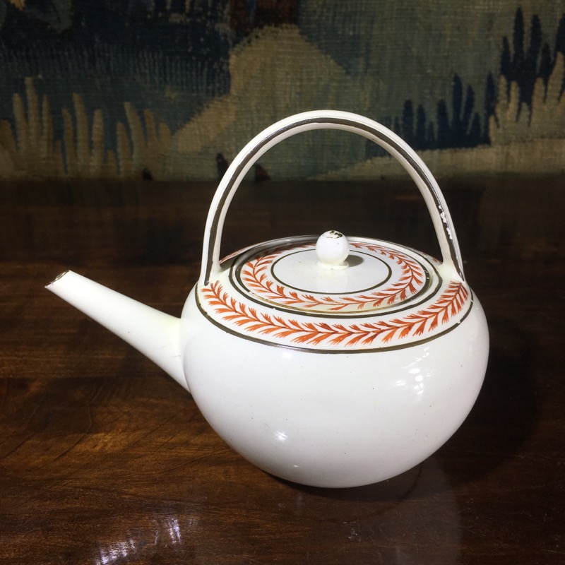 Wedgwood creamware teakettle, c. 1795 -0