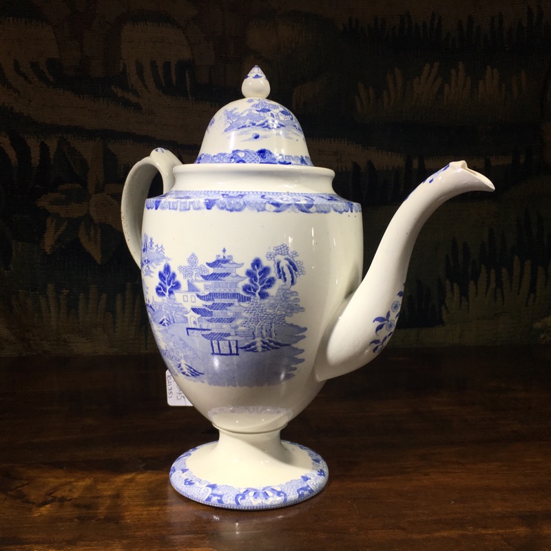 Spode coffee pot, Broseley Pattern, c. 1830 – Moorabool Antique Galleries