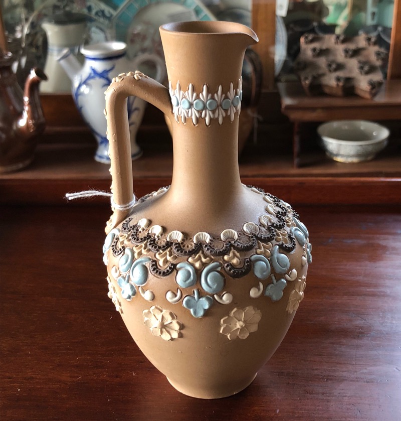 Doulton Lambeth Silica Ware ewer, c.1895. -0