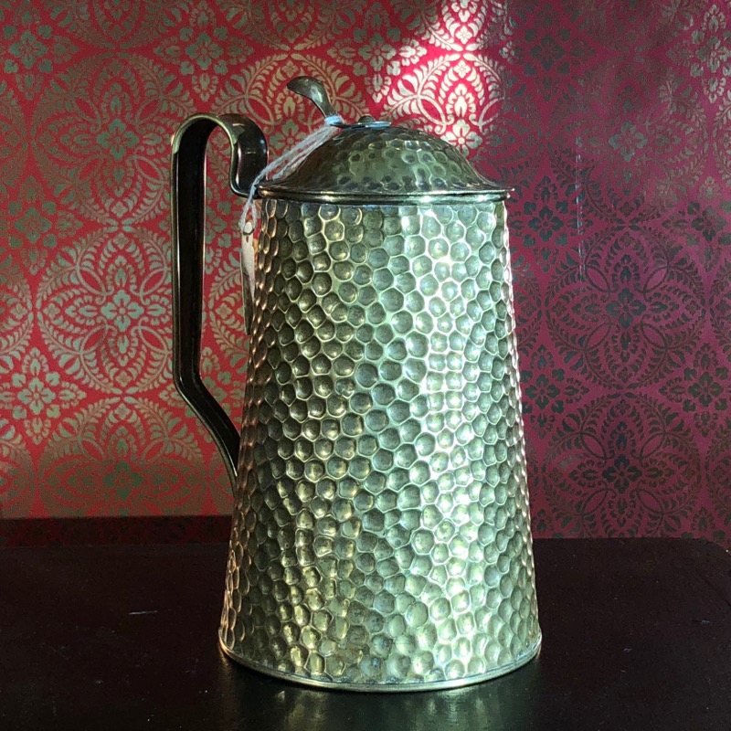 English Arts & Crafts covered tankard/jug, c. 1920. -0