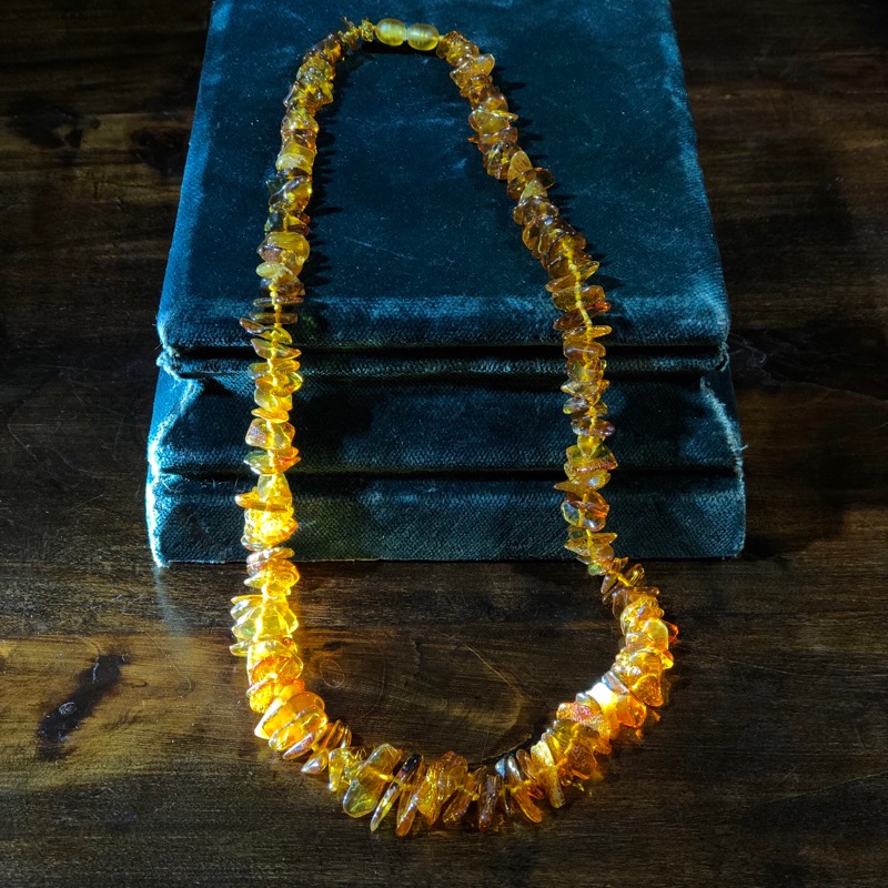 Baltic Amber necklace, natural form beads, 50 million years old -0