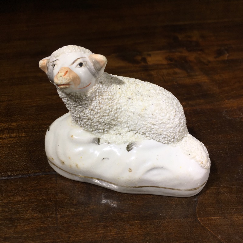 Staffordshire pottery sheep, c. 1860 -0