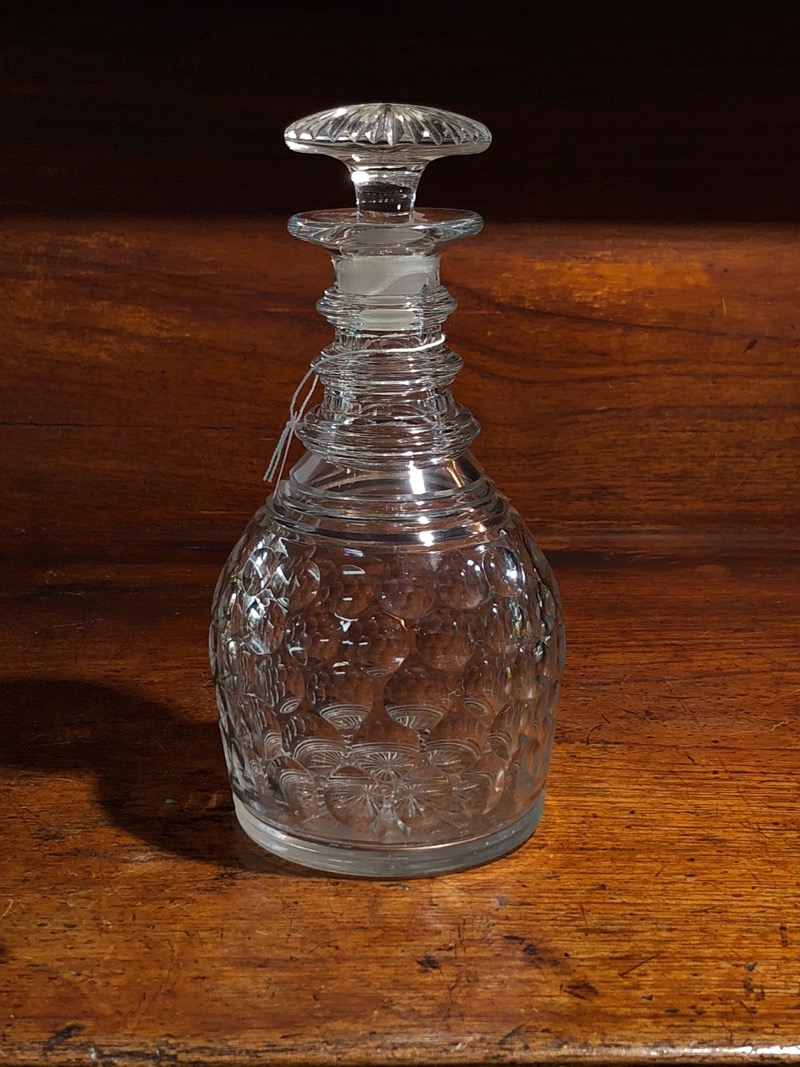 Fine William IV wine decanter with mushroom stopper, c. 1830 -0