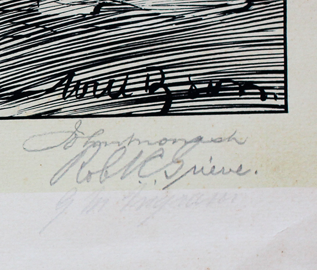 Dyson Anzac Print signatures