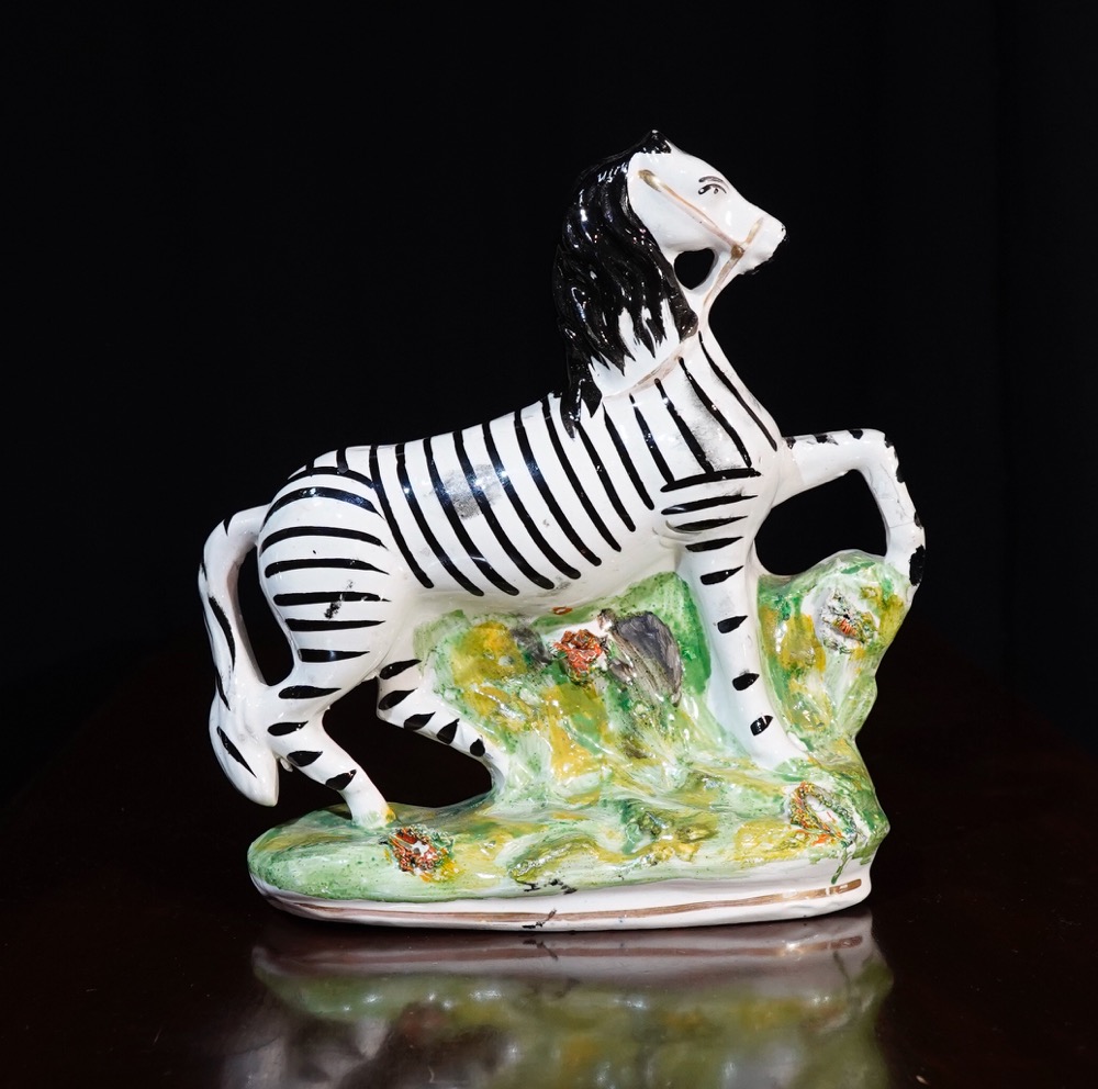 Staffordshire Pottery Zebra