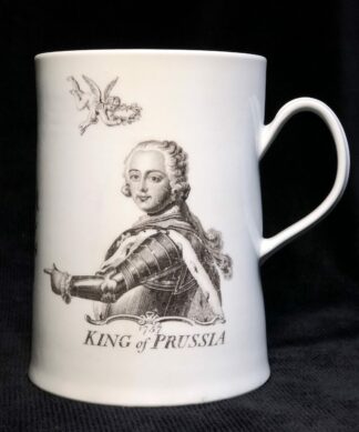 Frederick the Great print on Worcester porcelain, 1761