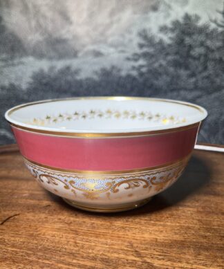 English Bloor Derby Slop bowl, Cornucopia, circa 1830.