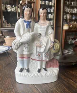 Staffordshire figure group, ‘Chicken Children’, c. 1870