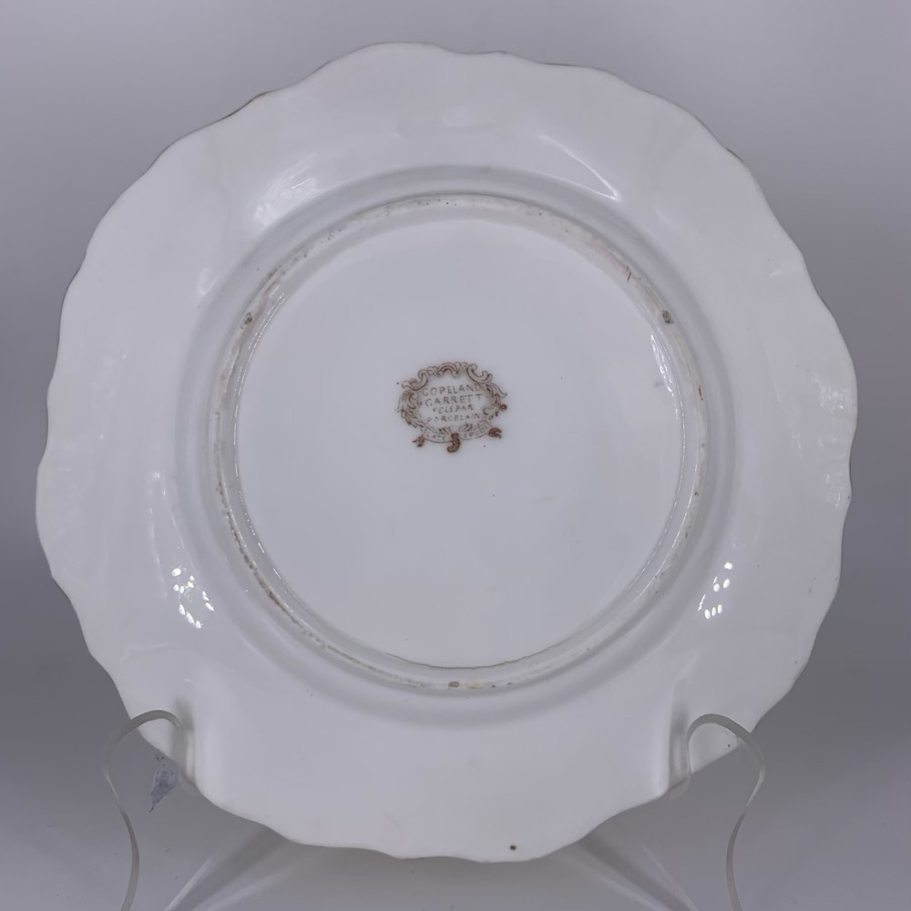Copeland and Garrett Felspar porcelain plate, lemon ground, c. 1845 ...