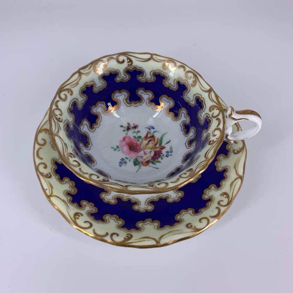 Graingers Worcester cup & saucer c.1840