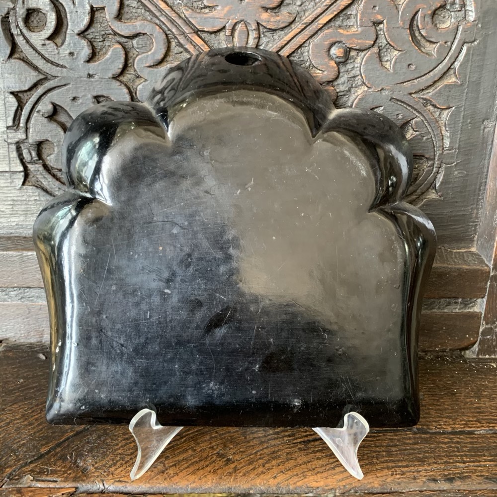 Victorian Papiermâché crumb tray, printed battle scene, c. 1885