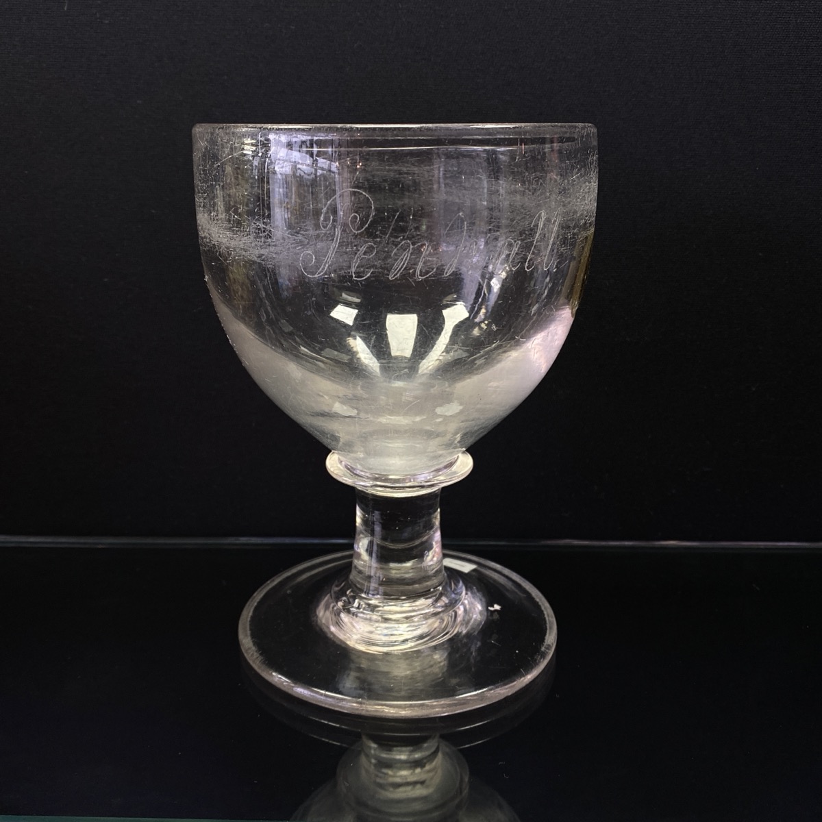 Georgian glass rummer inscribed ‘Penhall’