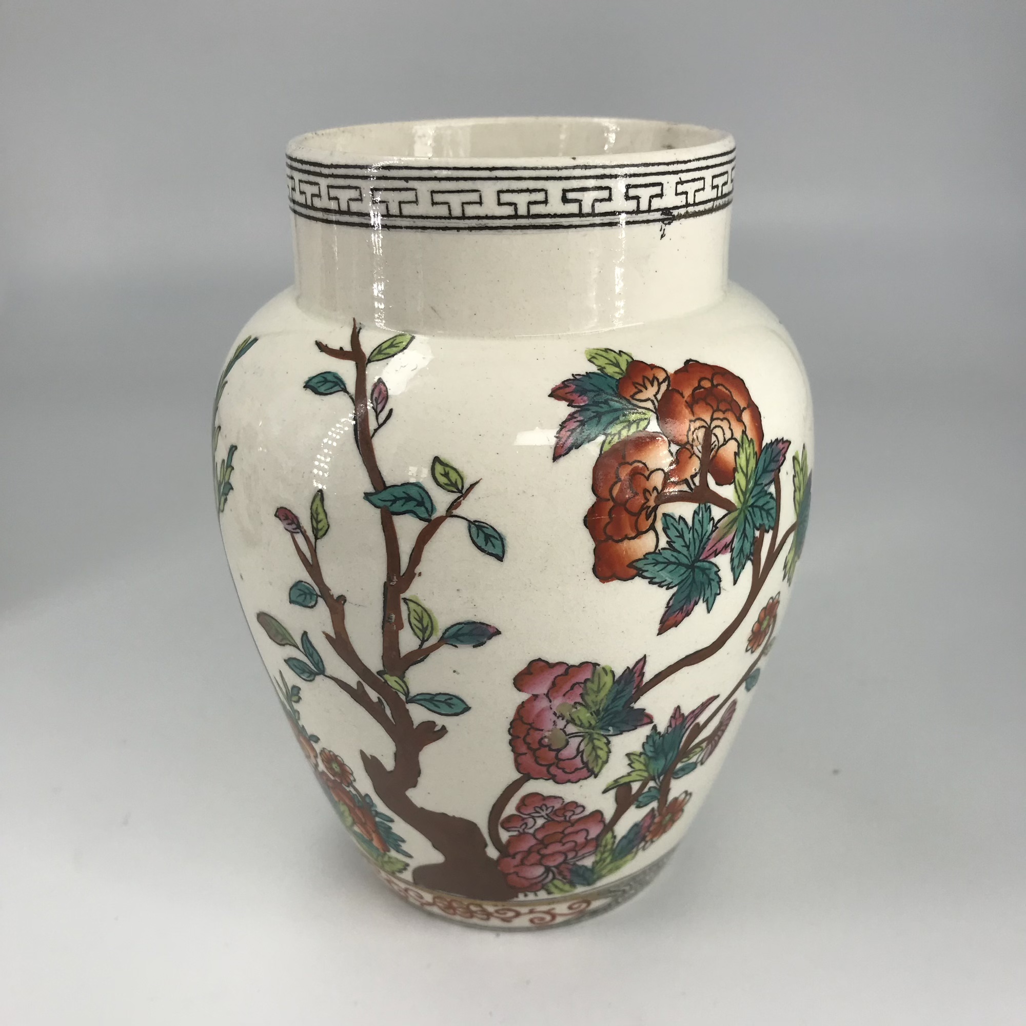 Pair of Spode vases with peony pattern, c. 1875 Moorabool Antiques