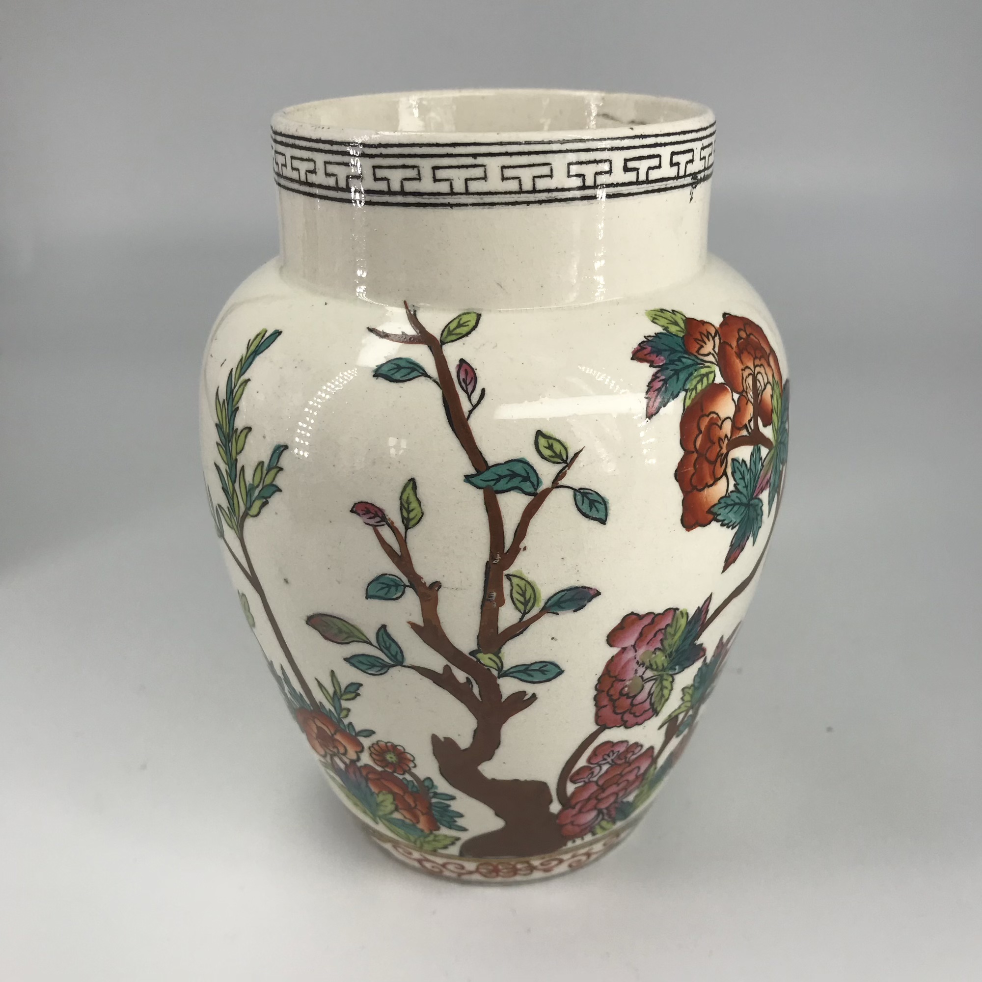Pair of Spode vases with peony pattern, c. 1875 Moorabool Antiques