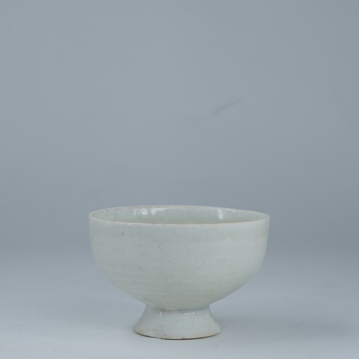 Chinese white glazed stem cup, Song Dynasty