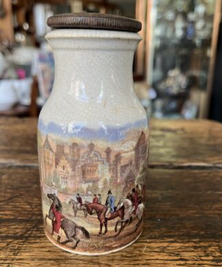 Pratt Sauce bottle with original Blanchflower+ Co tin stopper,