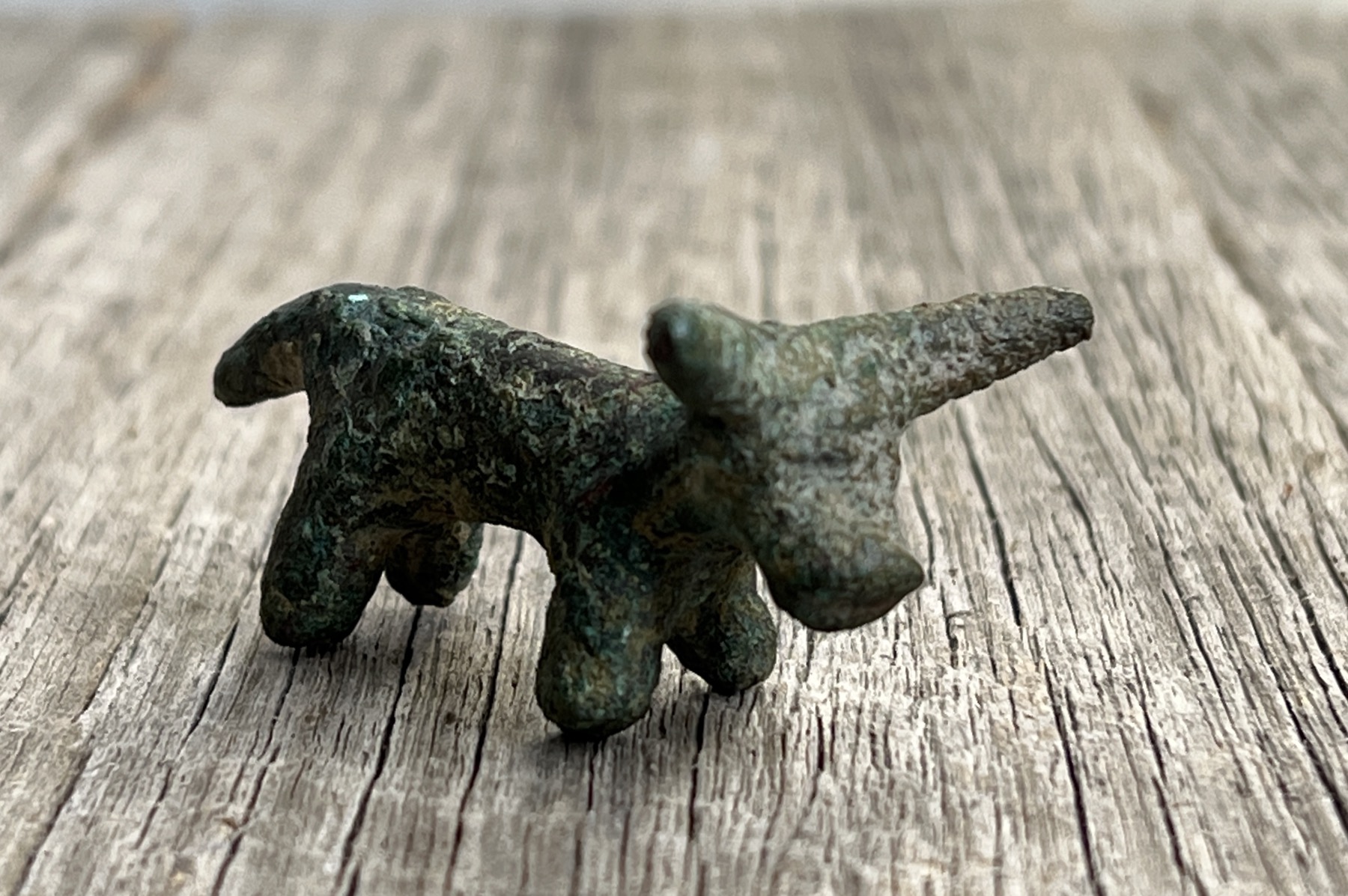 Ancient Persian bronze bull, Luristan, 8th century BC