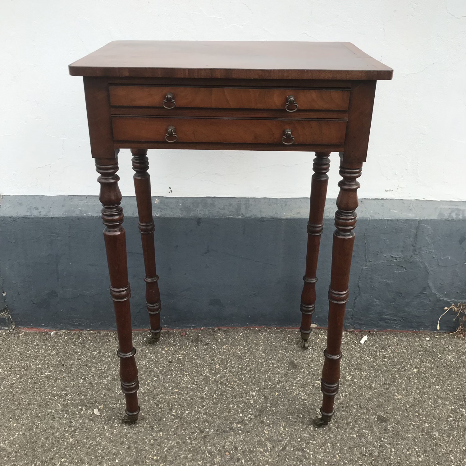 William IV mahogany small side table, c. 1835