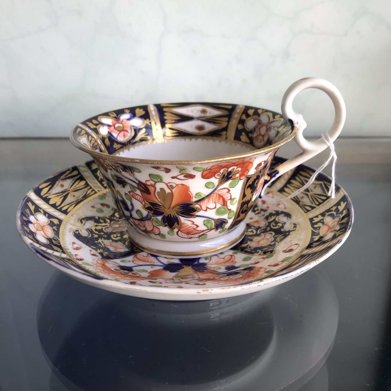 Derby Imari 'Witches Pattern' cup & saucer, c.1820