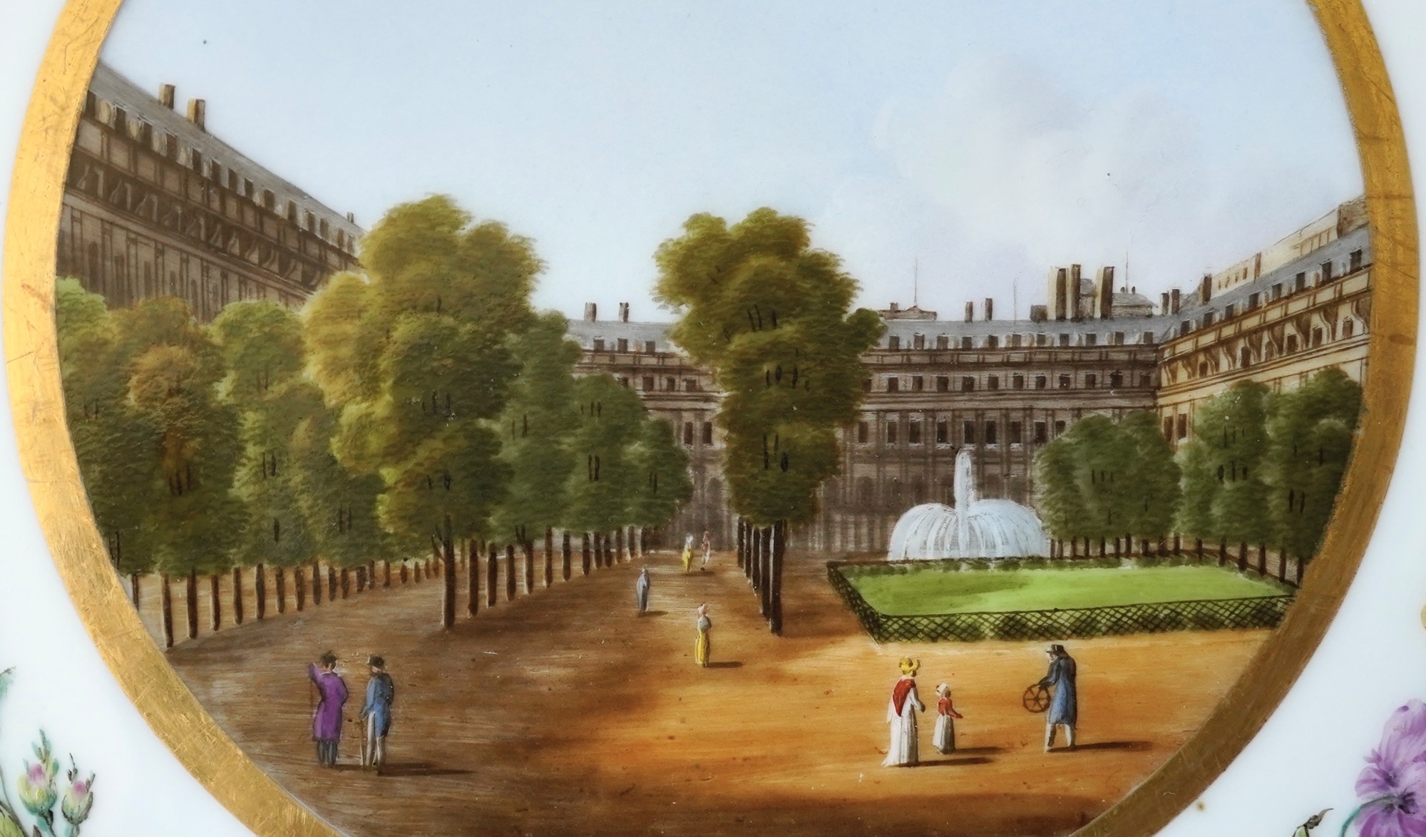 Palais Royal, on a plate by Feuillet c.1830