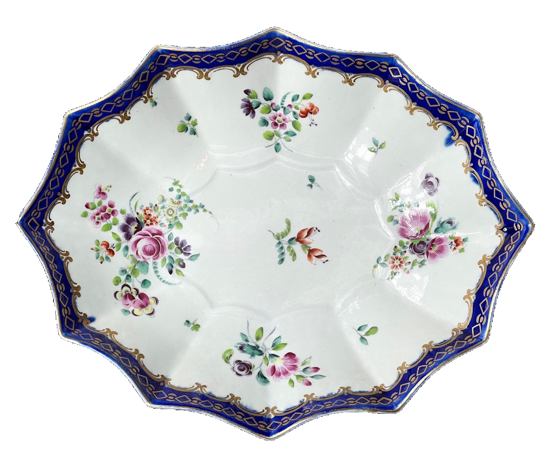 Dr Wall Worcester dish, c.1770