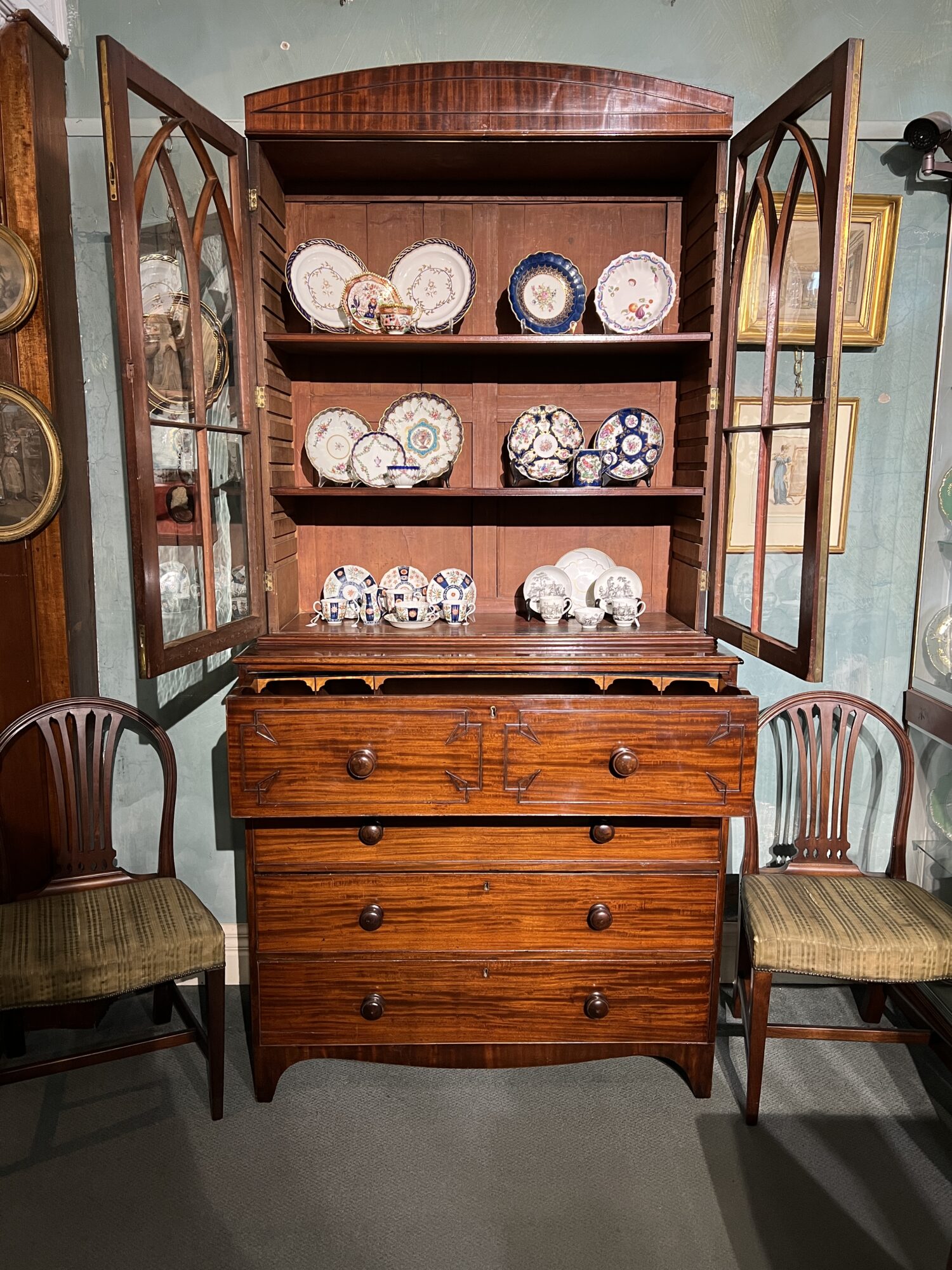 George III Mahogany Bookcase